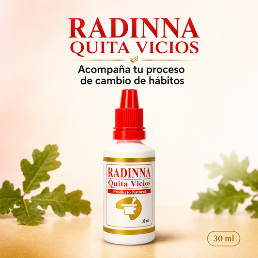 Radinna Quita Vicios – Apoyo Natural en Gotas 30 ml
