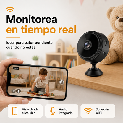 Mini Cámara A9 Wi-Fi 1080P Full HD