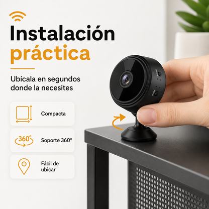Mini Cámara A9 Wi-Fi 1080P Full HD