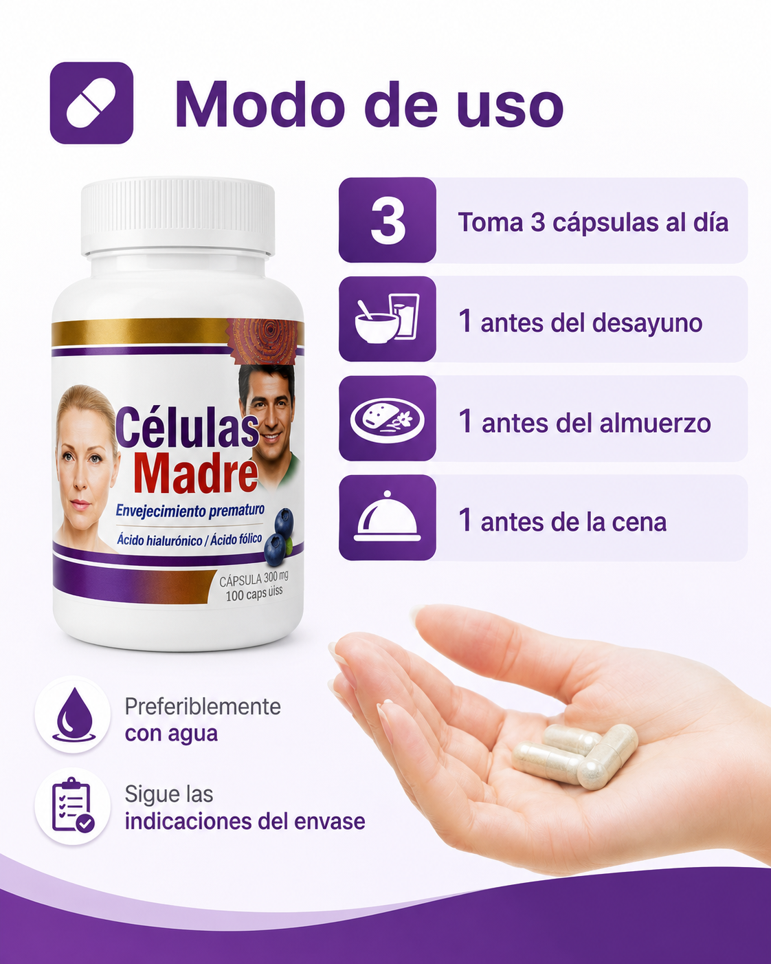 Células Madre – 100 Cápsulas